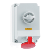 1 x Bals Surface Mounted Switched Socket Outlet - 63A 240/415V - 5 Pole IP44 - New & Boxed RRP £326