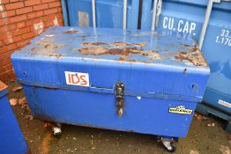 1 x Defiance Site Box on Castors - Used For Securing Tools and Equipment