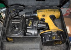 1 x DeWalt Cordless Drill With Two Batteries, Charger and Case