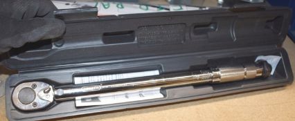 1 x Draper 20-1100Nm Torque Wrench - Part No BTW - Includes Carry Case and Original Packaging