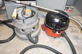 2 x Numatic Commercial Vacuum Cleaners - Henry and Nuvac