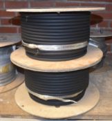 2 x Reels of Cabletech 2 Core 2.5mm XLPE SWA LSZH BS6724 Electrical Cable - 50m Reels - Unused Stock