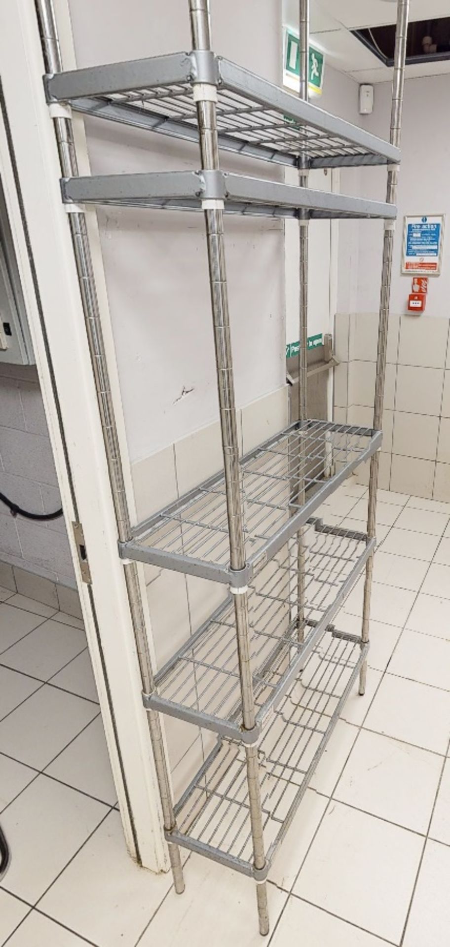 6 x Assorted Wire Shelving Racks For Commercial Kitchens - Ref: GEN776 WH2 - CL811 BEL - Location: