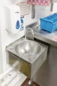 1 x Stainless Steel Knee Touch Handwash Basin With Hand Soap Dispenser - CL805 - Location: