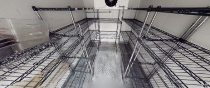 5 x Wire Shelving Racks For Cold Rooms / Commercial Kitchens - CL805 - Location: Altrincham