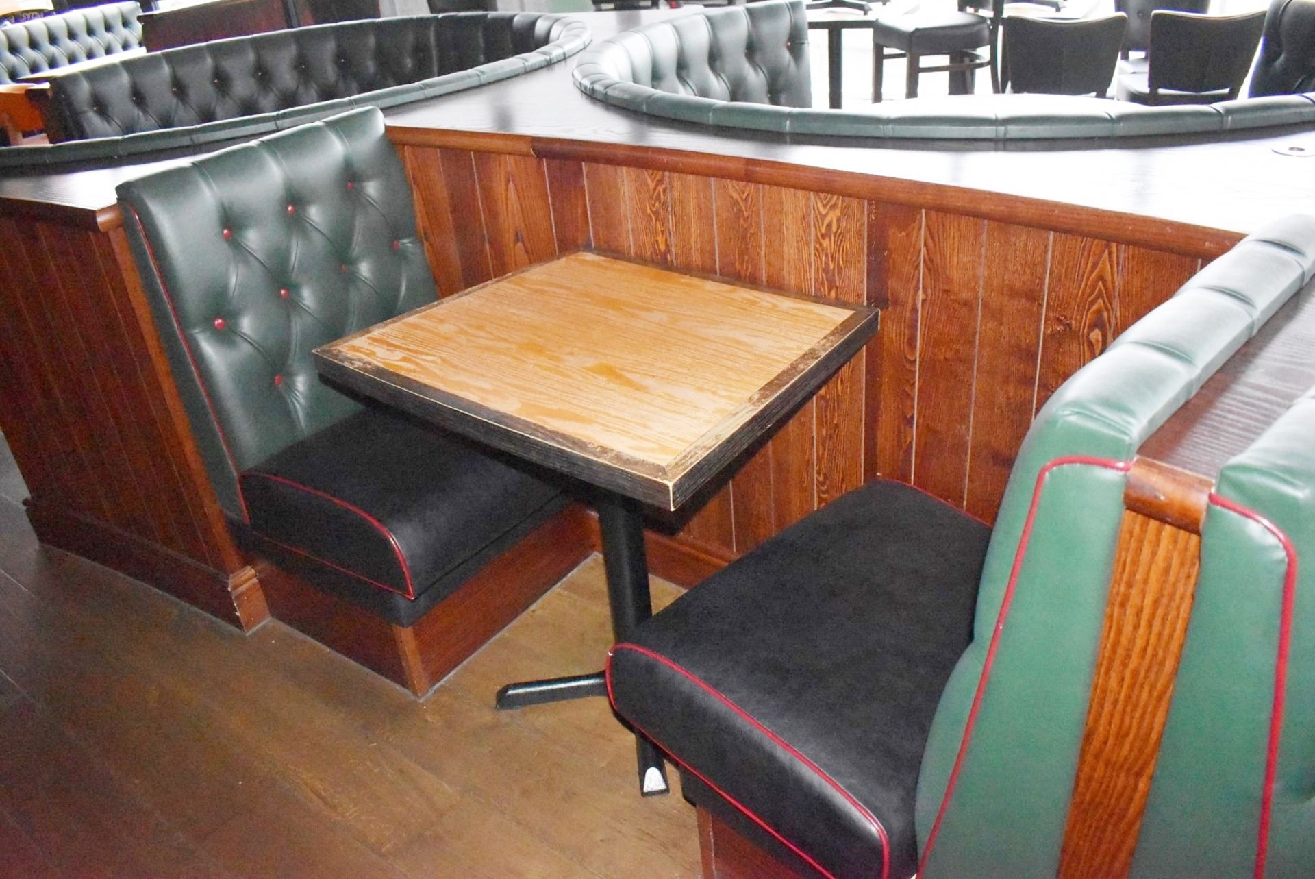 3 x Sections of Restaurant Single Seat Booth Seating With 2 x Tables - Image 6 of 9