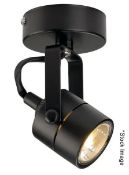Set Of 6 x SLV SPOT 79 Modern Black Adjustable Spotlight For Wall Or Ceiling Mounting