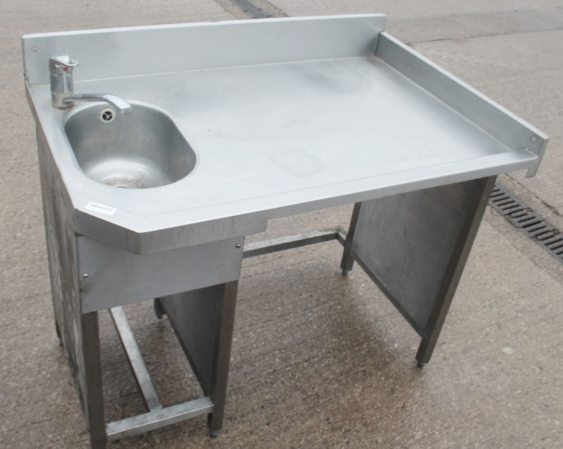 Selection Of 3 x Stainless Steel Back Bar Units Including Prep Area, Ice Wells, Sink Basins. - Image 6 of 6