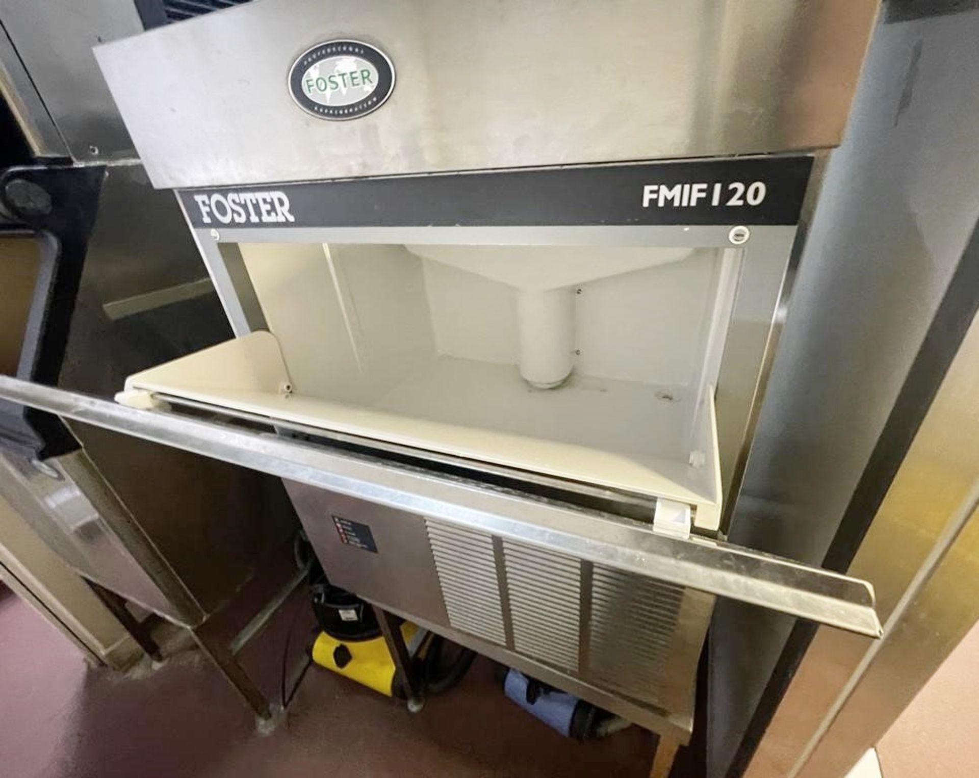1 x Foster Commercial FMIF120 Integral Air Cooled Ice Flaker Unit, With Stand - From a Popular - Image 2 of 3