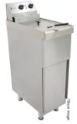 1 x PARRY Single Pedestal Electric Fryer With A 9 Litre Tank And Thermostatic Control
