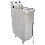1 x PARRY Single Pedestal Electric Fryer With A 9 Litre Tank And Thermostatic Control