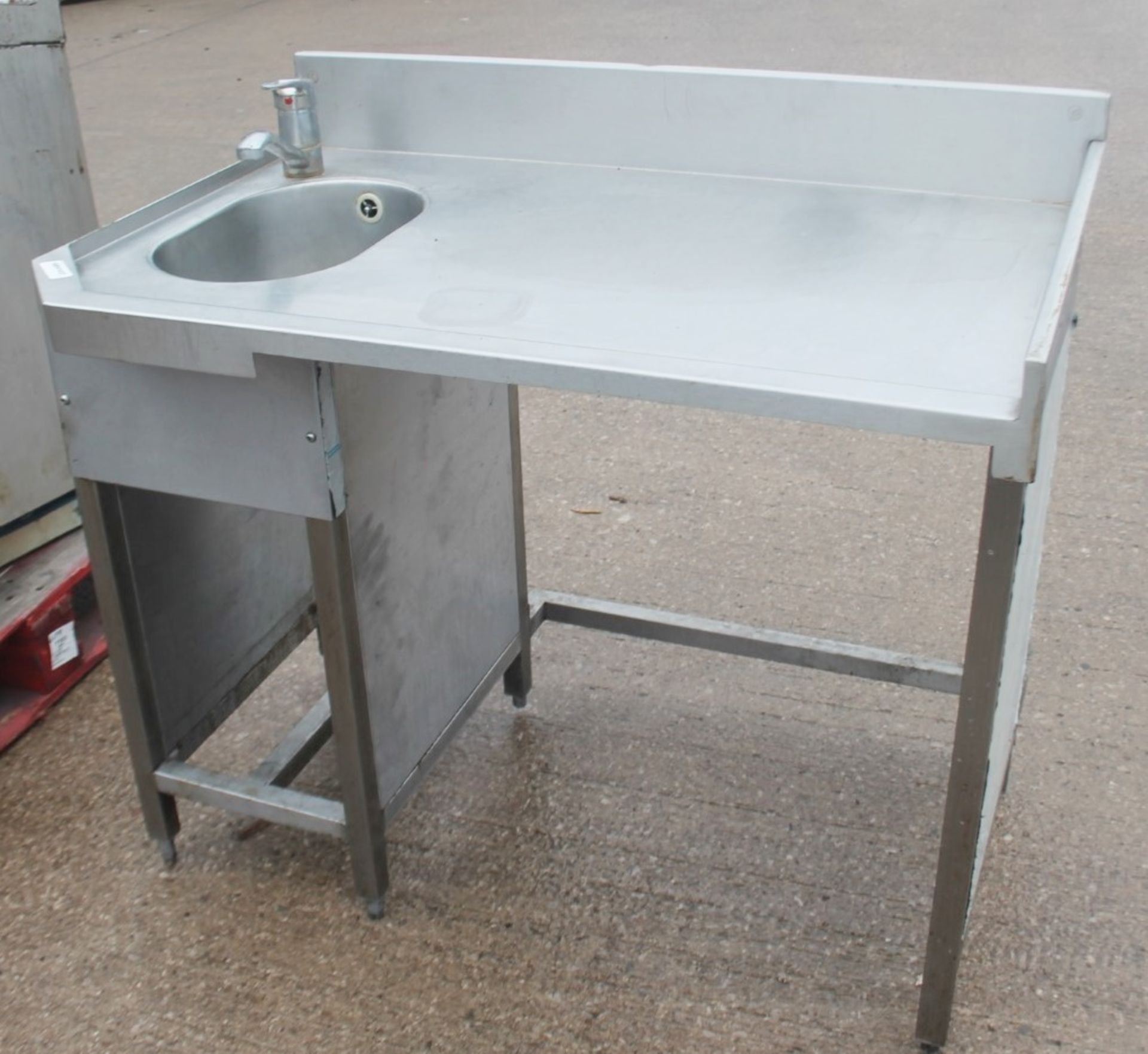 Selection Of 3 x Stainless Steel Back Bar Units Including Prep Area, Ice Wells, Sink Basins. - Image 4 of 6