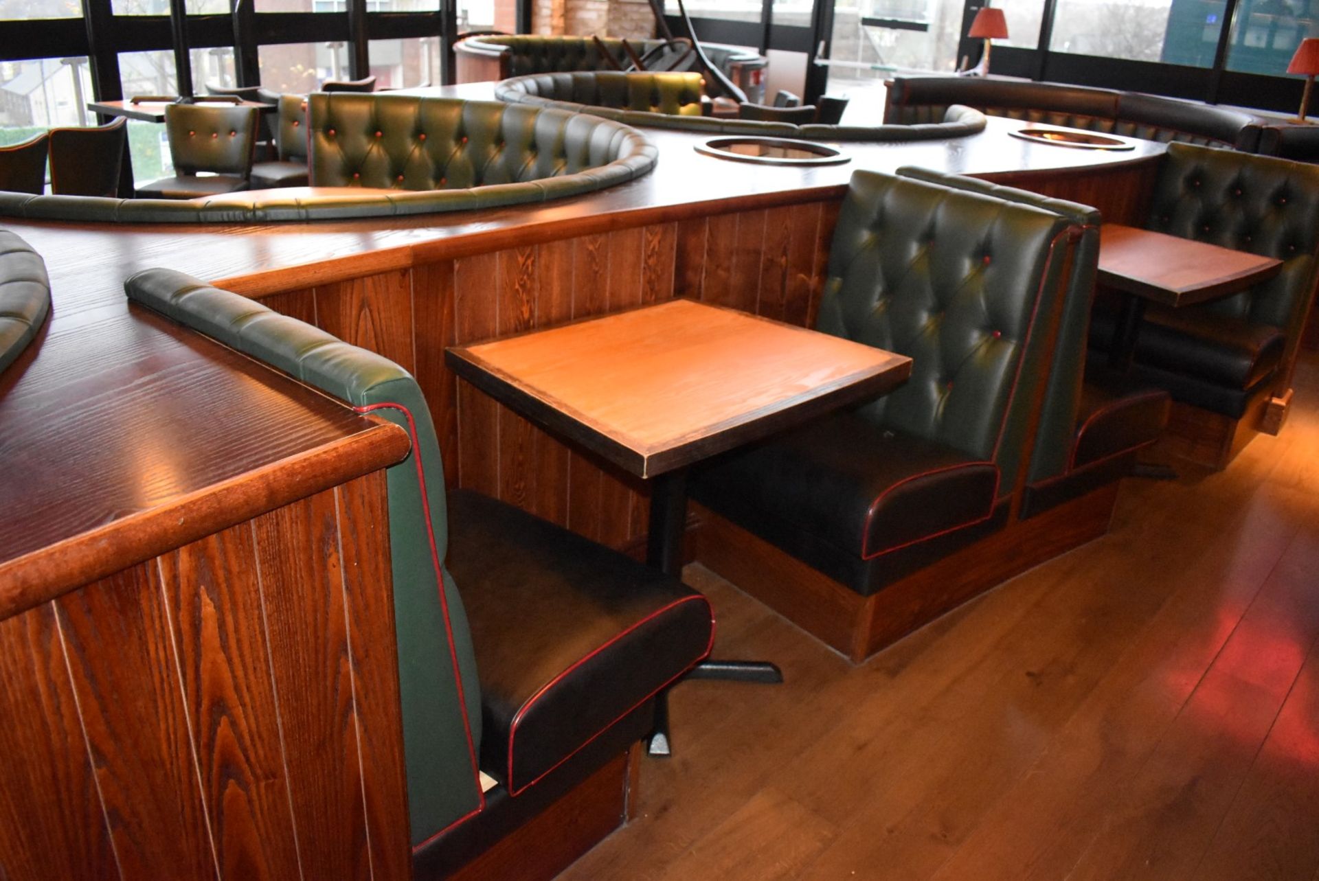 3 x Sections of Restaurant Single Seat Booth Seating With 2 x Tables - Image 3 of 9