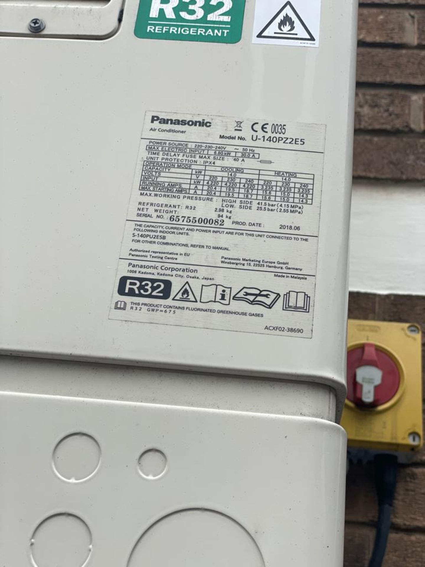 2 x PANASONIC 4 Way Cassette Fitted To The Ceiling Air Conditioner With 4 Way Directional Air Flow - Image 11 of 13