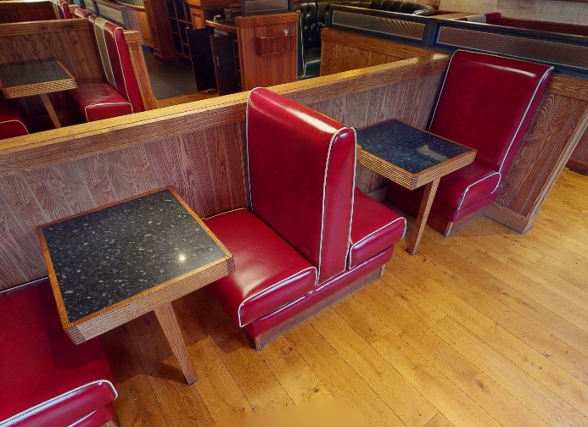 Selection of Single Seating Benches and Dining Tables to Seat Upto 10 Persons - Retro - 1950's - Image 5 of 6