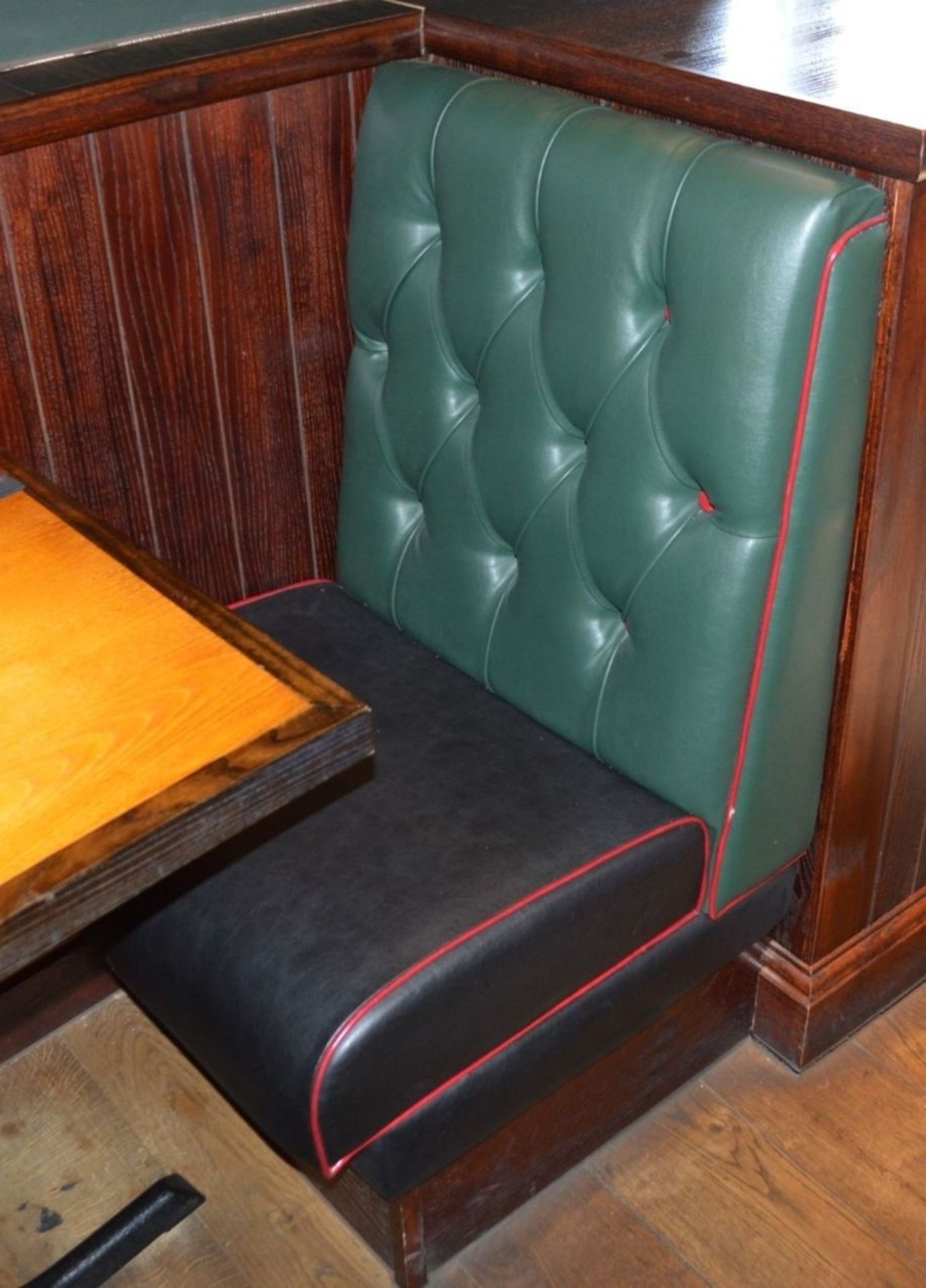 3 x Sections of Restaurant Single Seat Booth Seating With 2 x Tables - Image 8 of 9