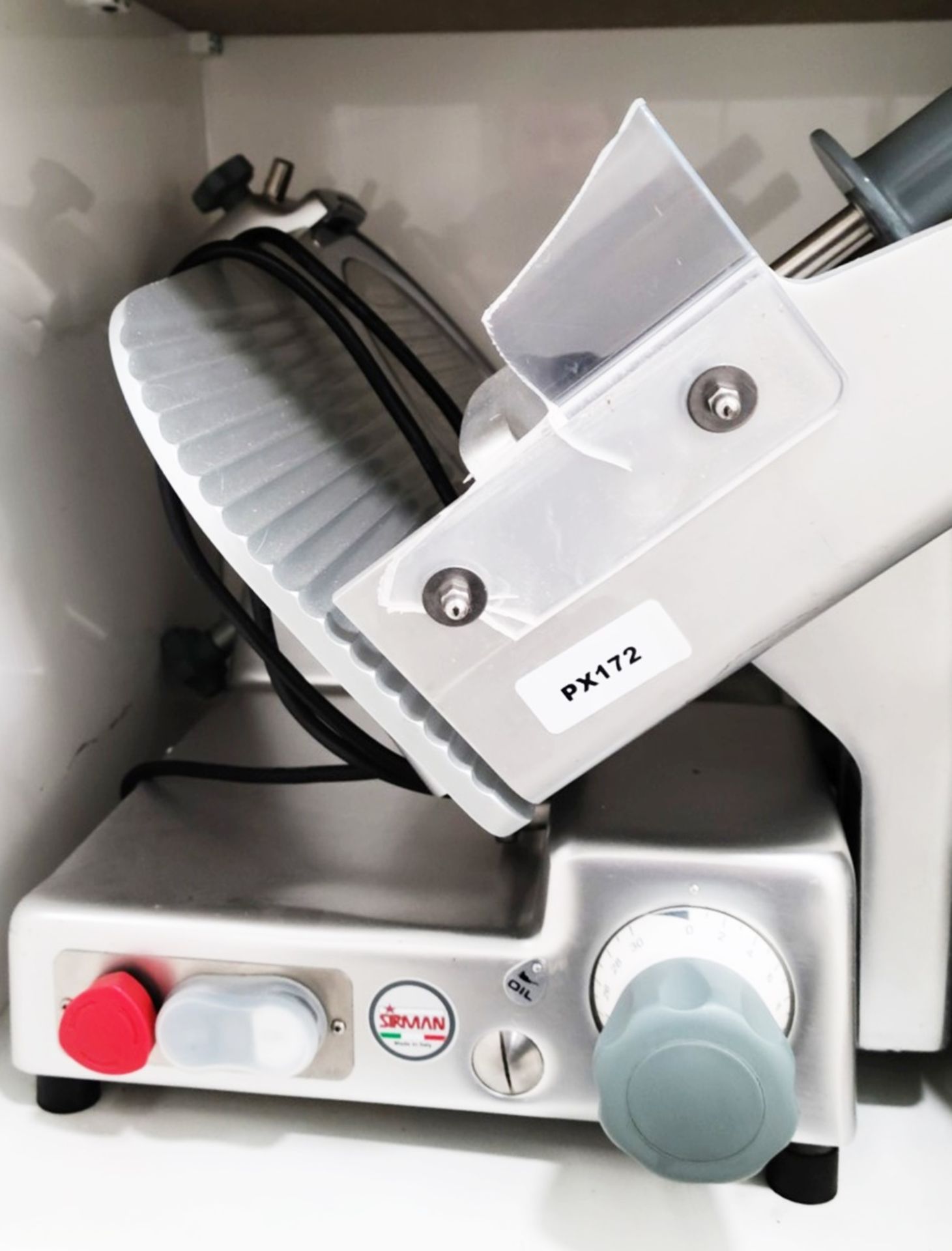 1 x SIRMAN 'Mirra' Commercial Aluminium Italian Gravity Feed Medium Size Duty Slicer - Image 5 of 6