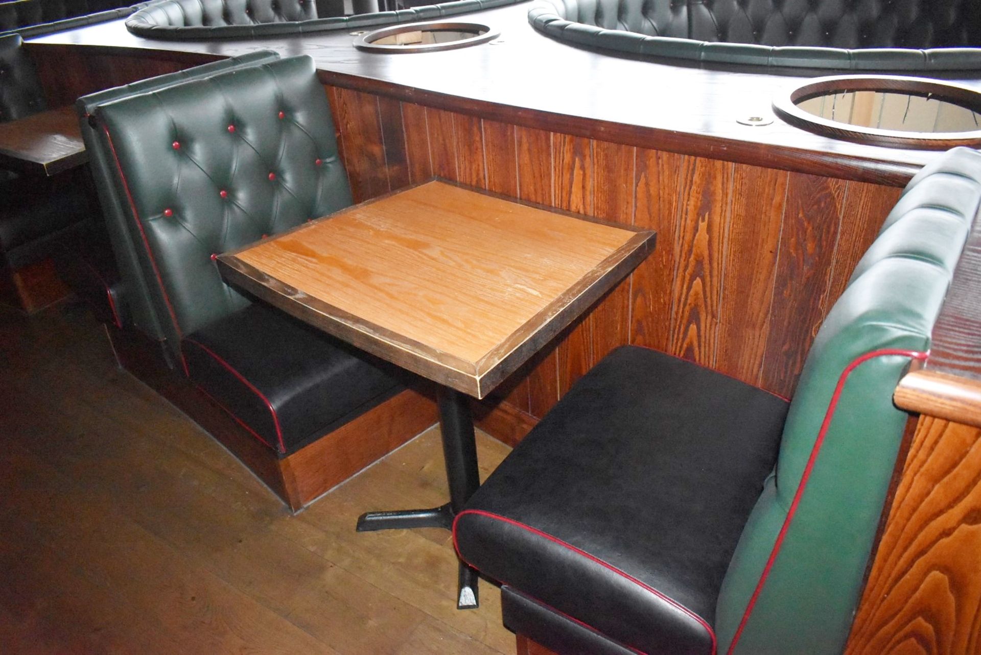 3 x Sections of Restaurant Single Seat Booth Seating With 2 x Tables - Image 5 of 9