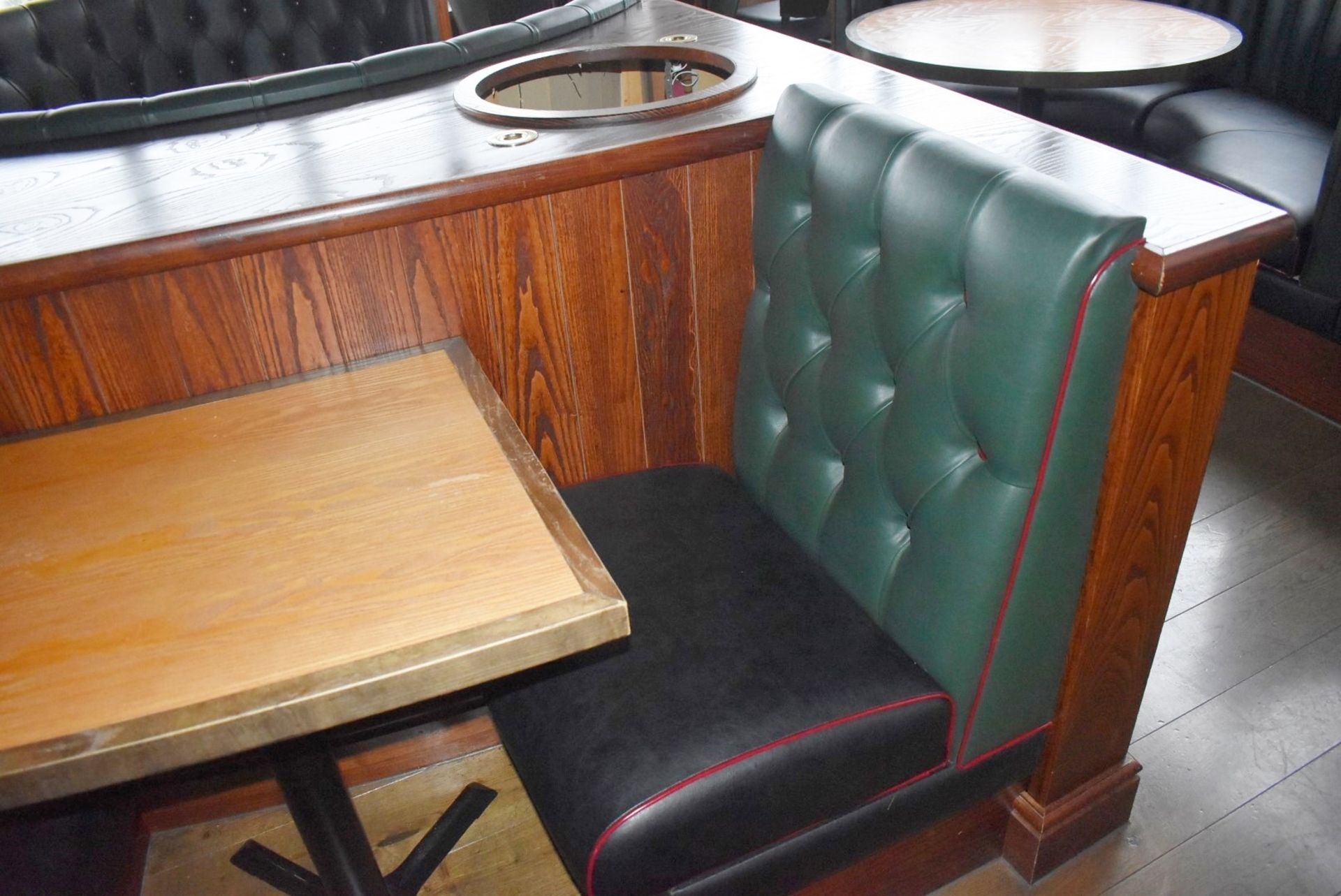 3 x Sections of Restaurant Single Seat Booth Seating With 2 x Tables - Image 9 of 9
