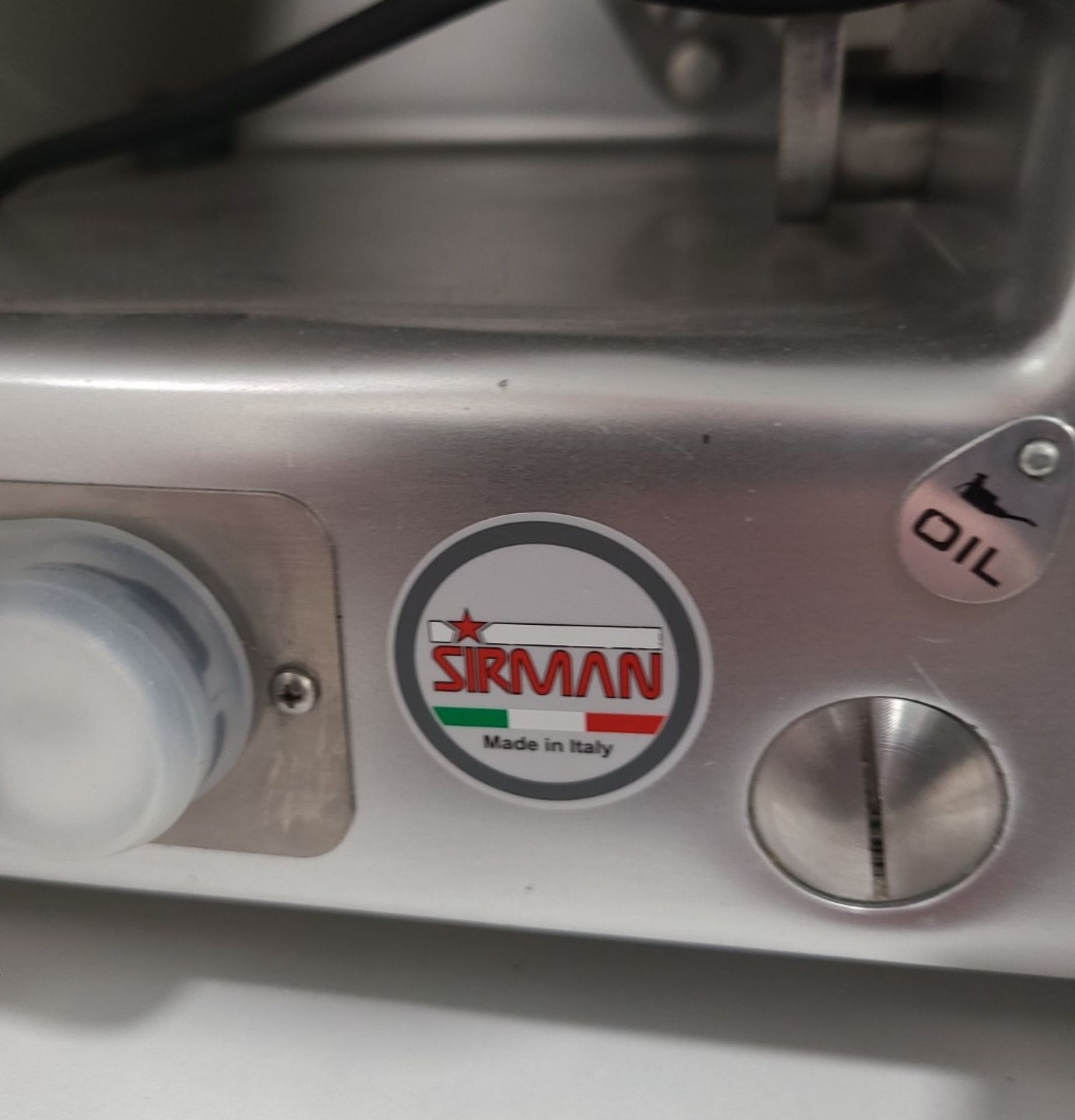 1 x SIRMAN 'Mirra' Commercial Aluminium Italian Gravity Feed Medium Size Duty Slicer - Image 3 of 6