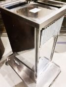 1 x HP1 Universal Stainless Steel Robust Plate Warmer And Dispenser On Castors