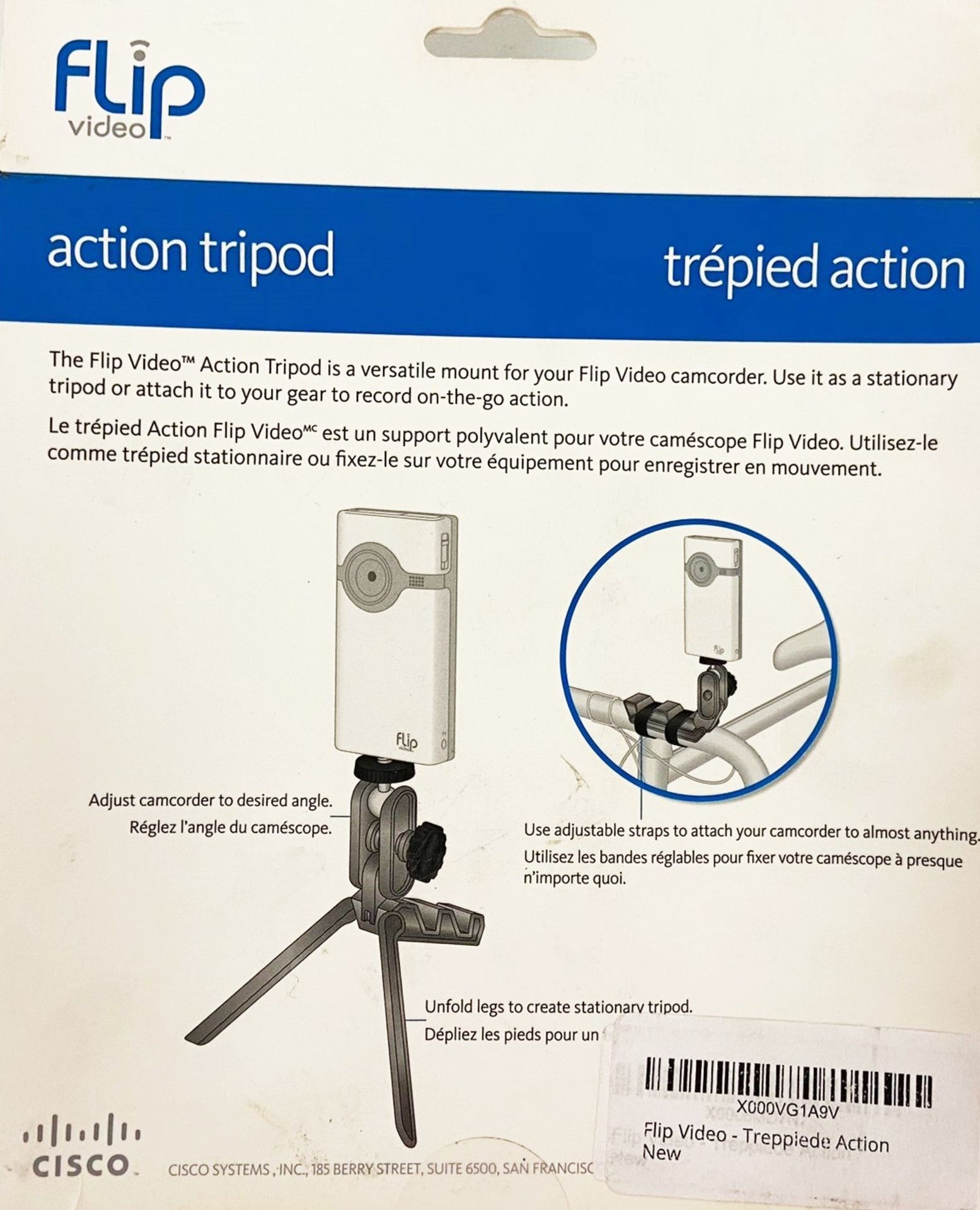 12 x CISCO Versatile Hand Free Flip Video Action Tripod For Your Camera - Image 2 of 3