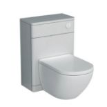 1 x Austin Bathrooms Wall Mounted Bathroom WC Unit With MarbleTECH Top Cover - RRP £320 - High Gloss