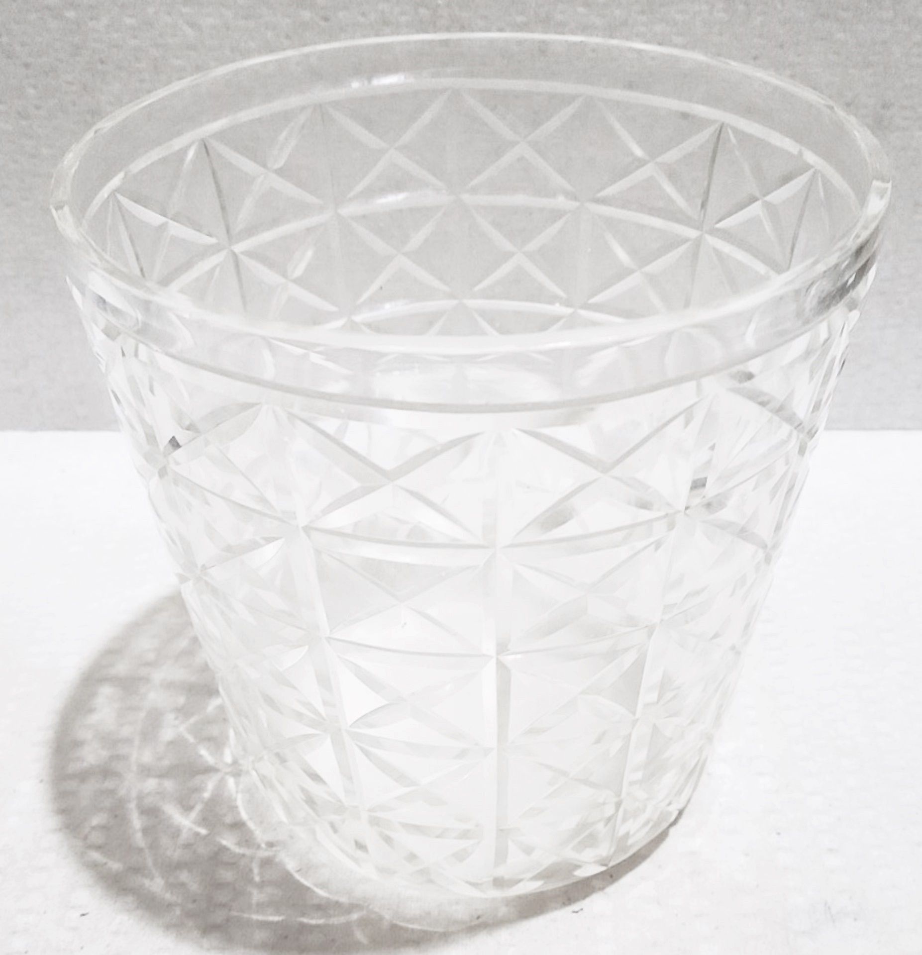 1 x EICHHOLTZ 'Chablis' Luxury Hand-blown Clear Glass Wine Cooler - Original Price £468.00 - Image 3 of 3