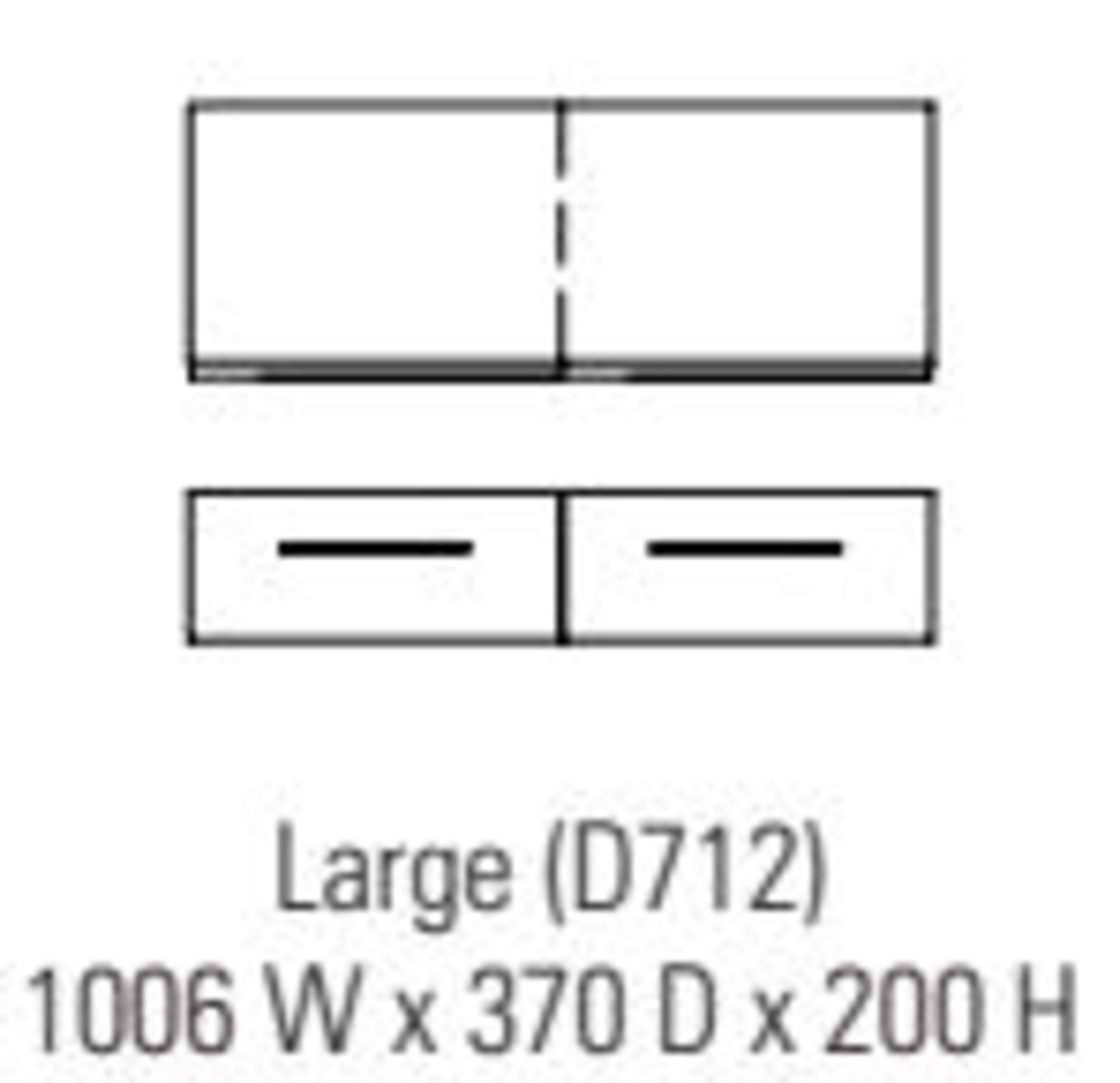 1 x Stonearth 1300mm Wall Mounted XL Double Drawers - American Solid Oak - Original RRP £490 - Size: - Image 2 of 11