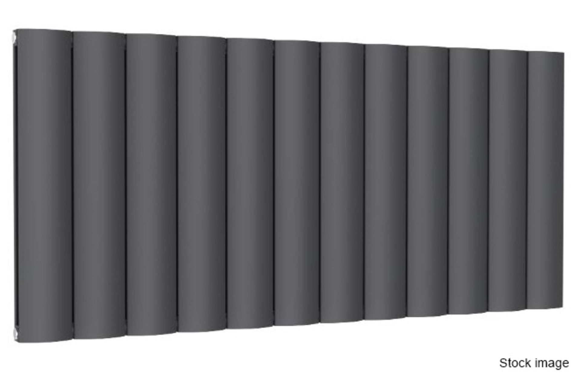 1 x REINA Belva Double 600 X 1244mm Anthracite Radiator - Original RRP £588.00 - Ref: RND-A-