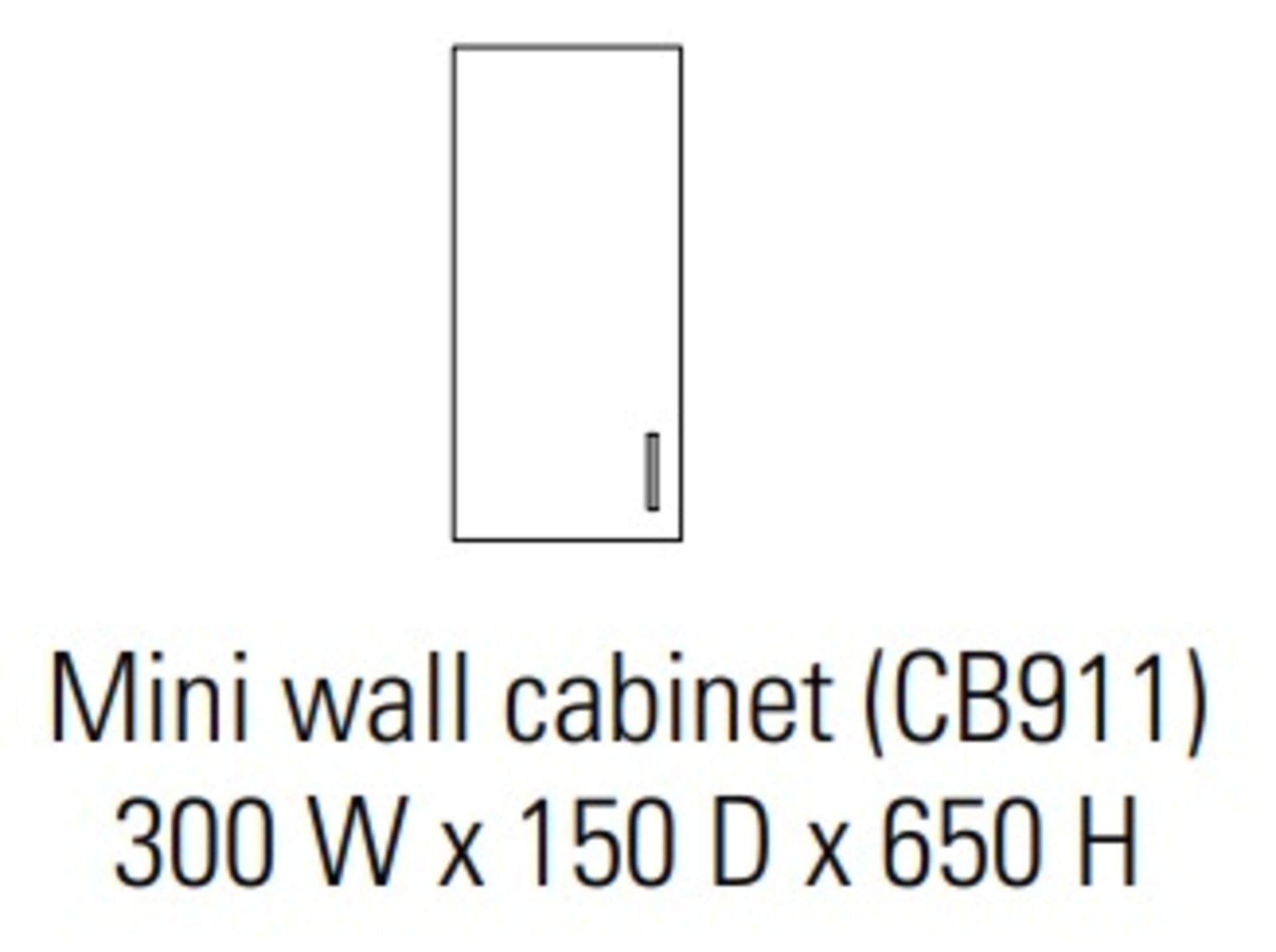 1 x Stonearth 300mm Wall Mounted Bathroom Storage Cabinet - American Solid Walnut - RRP £300 - Image 5 of 11