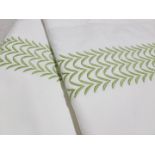 Set Of 2 PRATESI Bisanzio Sage Green Embroidered On Angel Skin Shams 65x65cm