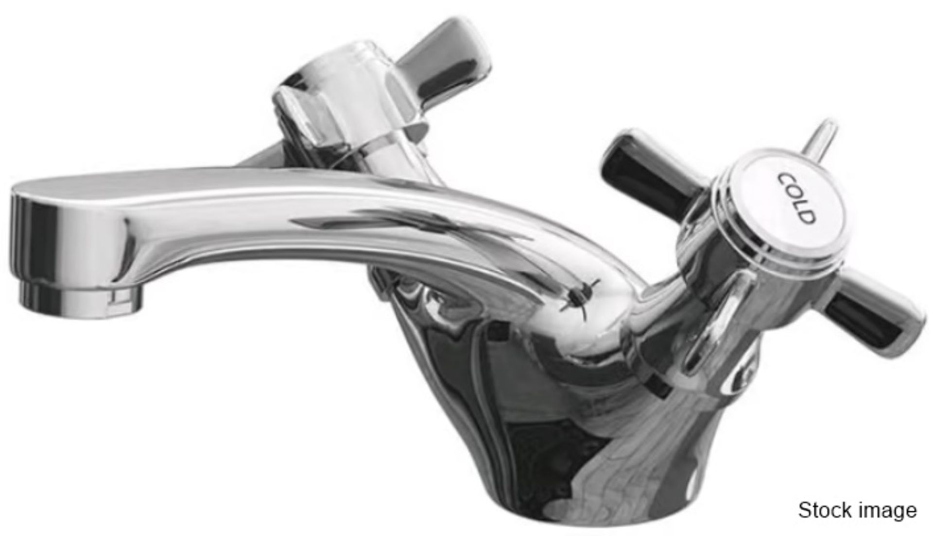 1 x CASSELLIE 'Time' Traditional Mono Basin Mixer Tap In Chrome - Includes Pop-Up Waste- Ref: - Image 2 of 2