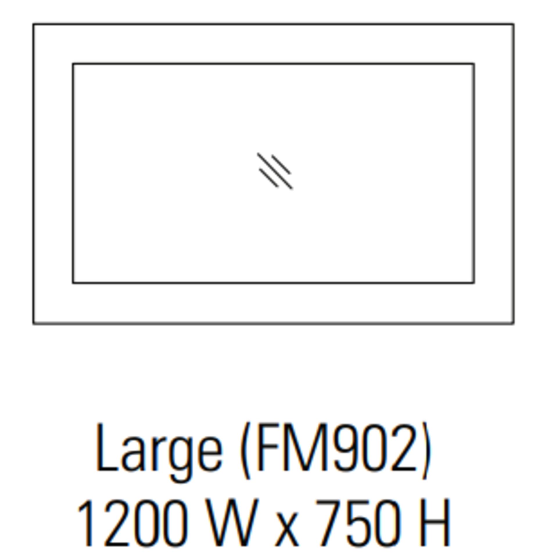 1 x Stonearth Large Bathroom Wall Mirror - American Solid Oak Frame With Bevelled Glass - Size: H750 - Image 3 of 12