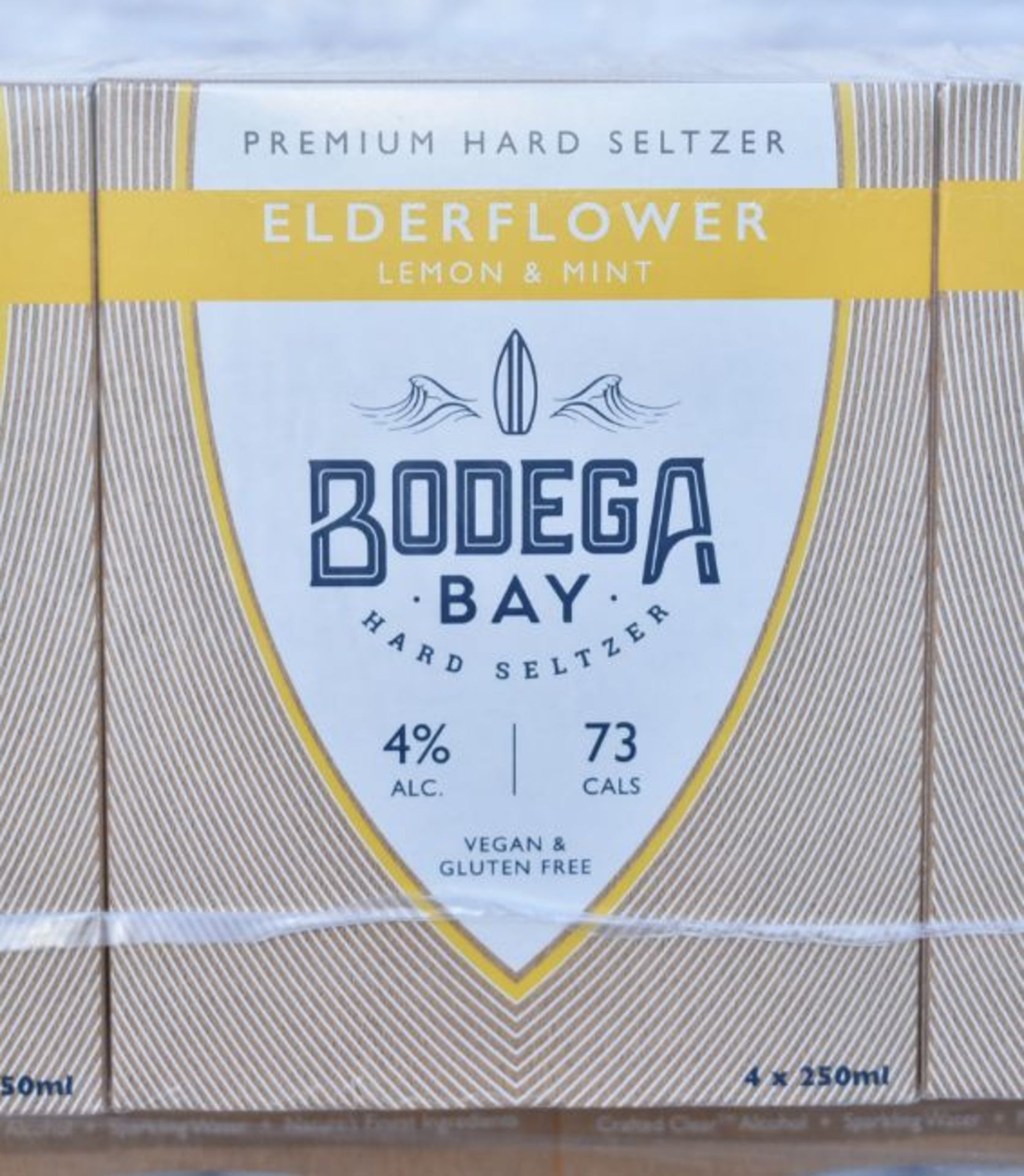 24 x Bodega Bay Hard Seltzer 250ml Alcoholic Sparkling Water Drinks - Elderflower Lemon & Mint - Image 6 of 9