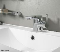 1 x CASSELLIE 'Pedras' Mono Basin Mixer With Push Waste In Chrome - Ref: PED001 - RRP £153.99 -