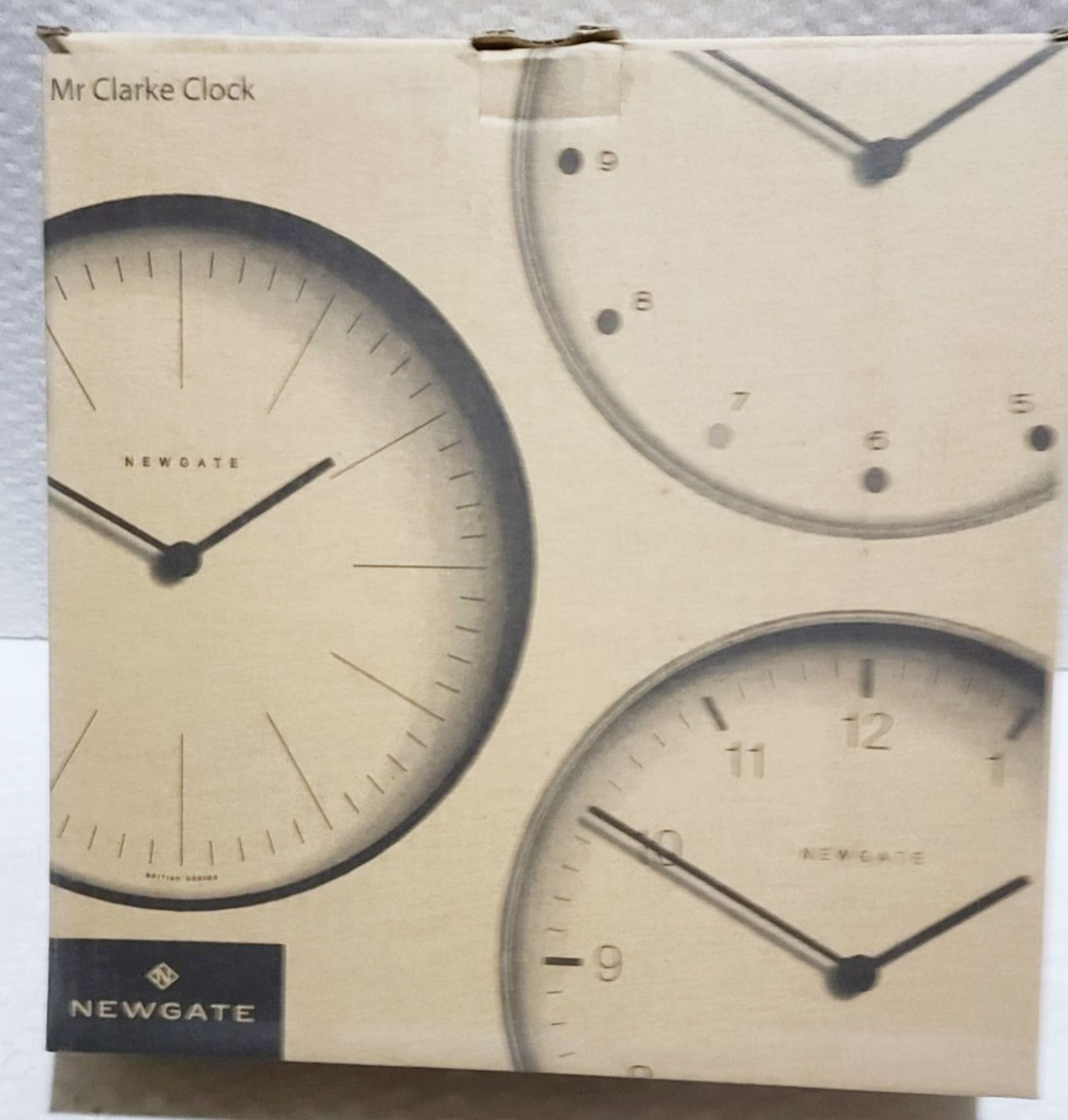 1 x NEWGATE Modern Mr Clarke Dot Wall Clock In Pale Plywood 28cm - New & Boxed - Image 4 of 9