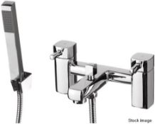 1 x CASSELLIE 'Nero' Chrome Stylish Bath Shower Mixer - Ref: NER002 - New & Boxed Stock - CL406 -