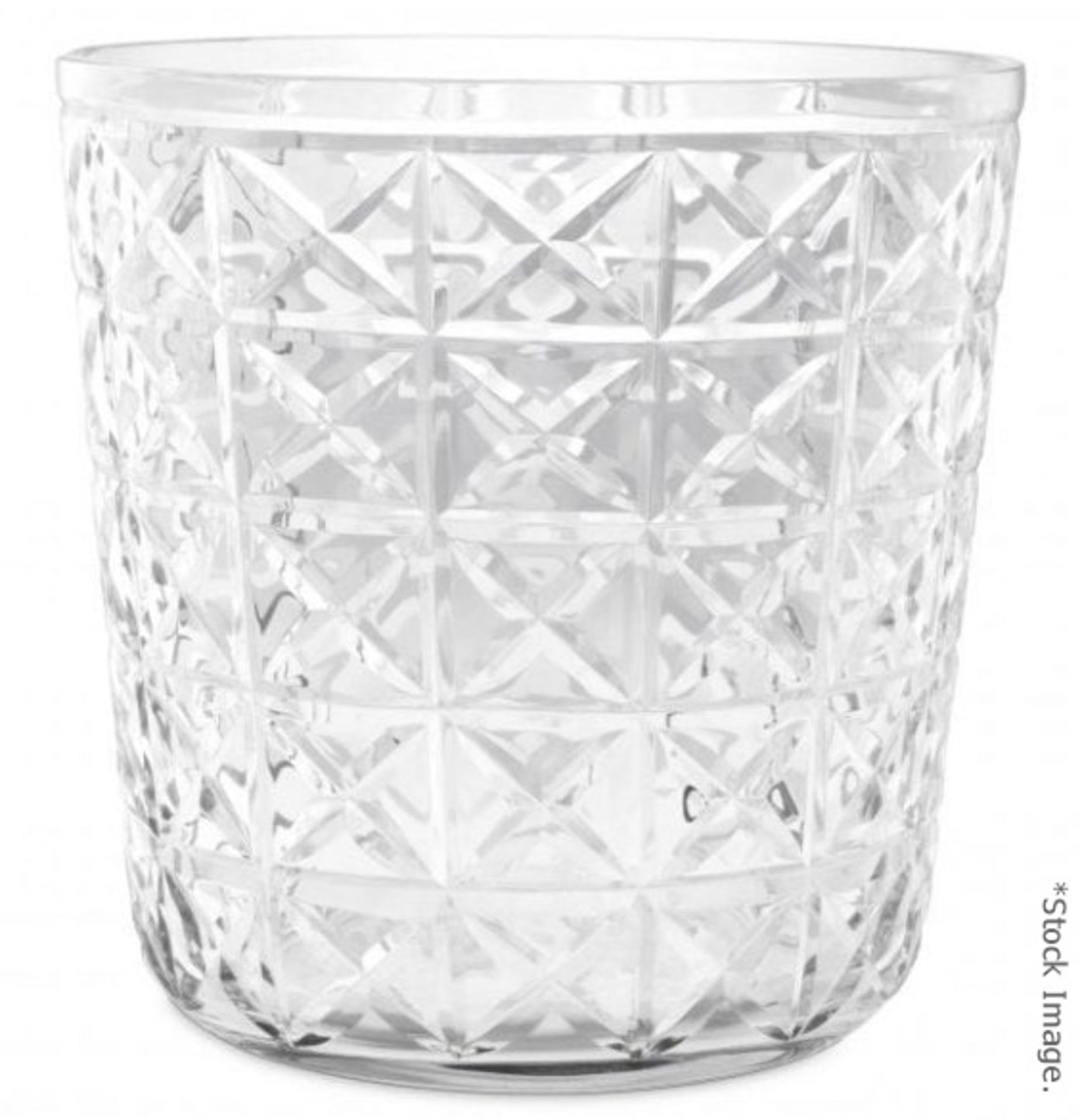 1 x EICHHOLTZ 'Chablis' Luxury Hand-blown Clear Glass Wine Cooler - Original Price £468.00