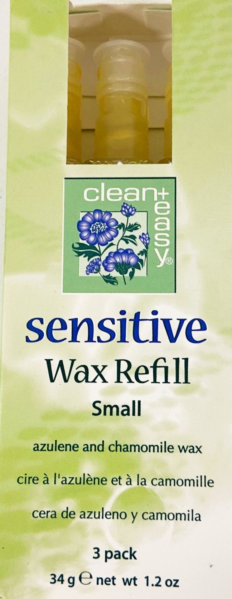 48 x CLEAN & EASY Sensitive Azulene And Chamomile Wax Refill (3 Per Pack) - Image 3 of 3