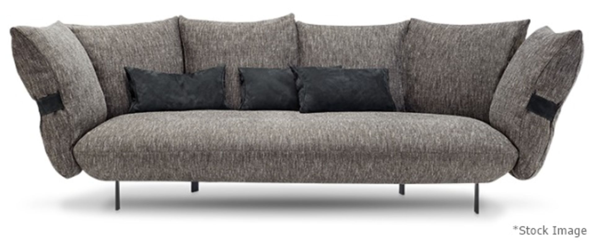 1 x ARKETIPO 'Smooth Operator' Luxury 7-Cushion / 3-Seater Sofa - Original Price £9,107