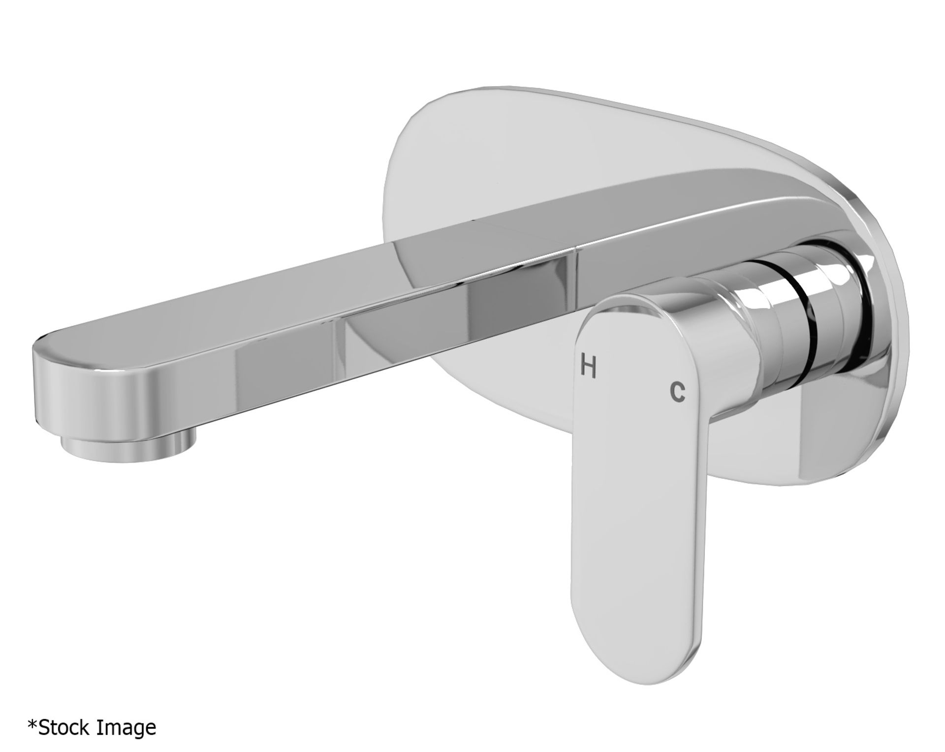 1 x CASSELLIE' Filo' Wall Mounted Basin Mixer Tap In Chrome - Ref: FIL001 - New & Boxed Stock - - Image 2 of 3