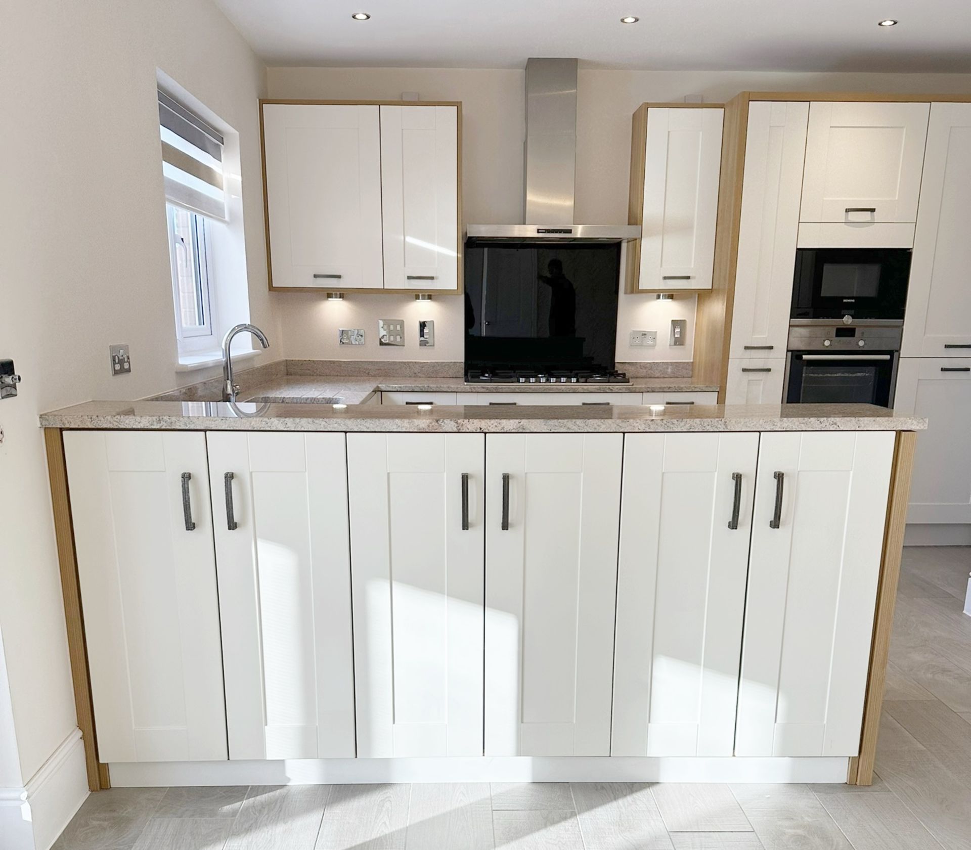 1 x SYMPHONY Contemporary Bespoke Fitted Shaker-Style Kitchen, With Branded Appliances, Granite Tops - Image 3 of 36