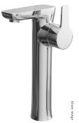 1 x CASSELLIE 'Pedras' High Rise Basin Mixer Chrome - Perfect For Vessels/Countertop Basins - Ref: