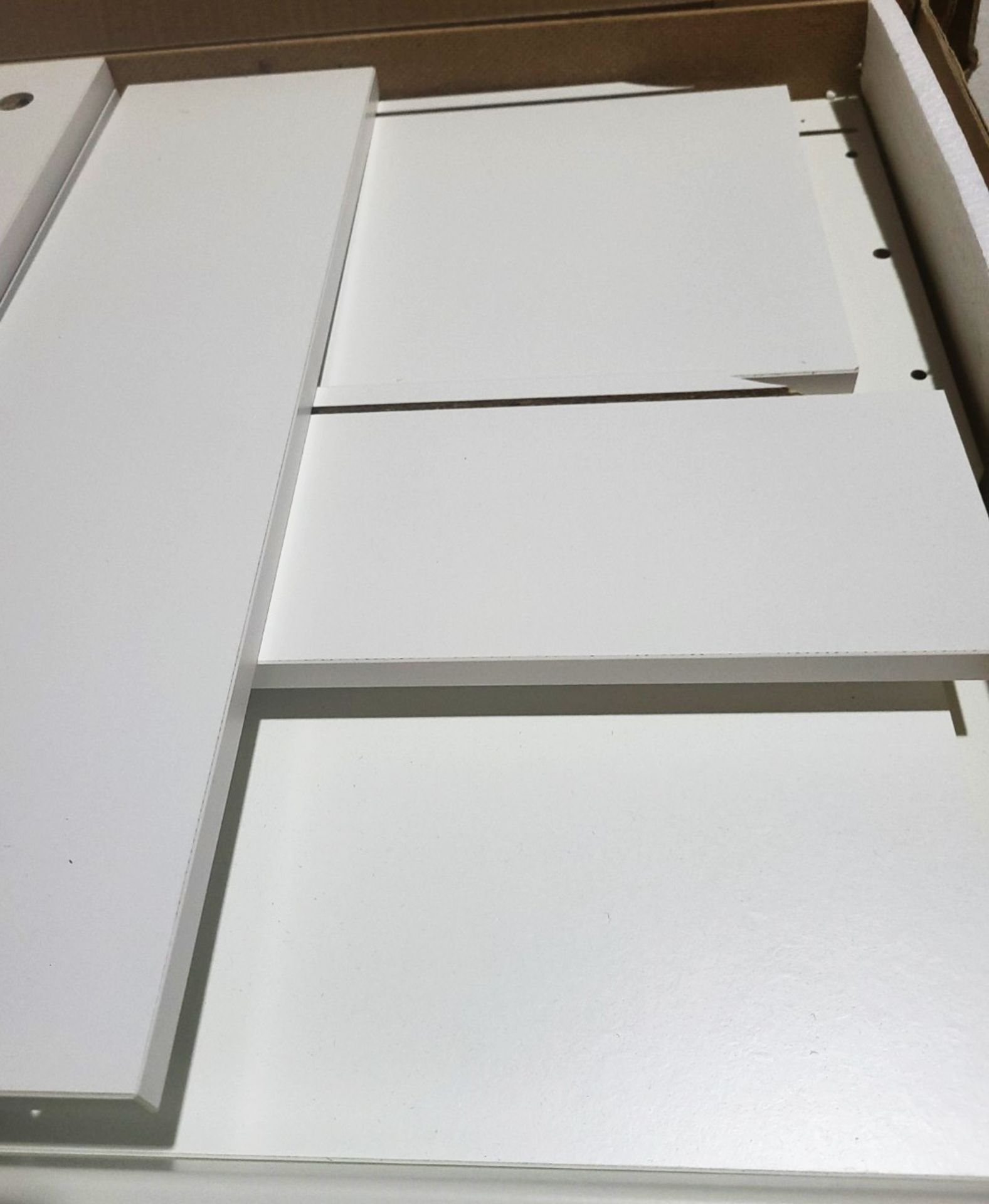 1 x STOKKE White Three Drawer Beechwood And MDF Home Dresser *Comes In 2 Boxes - Image 5 of 5