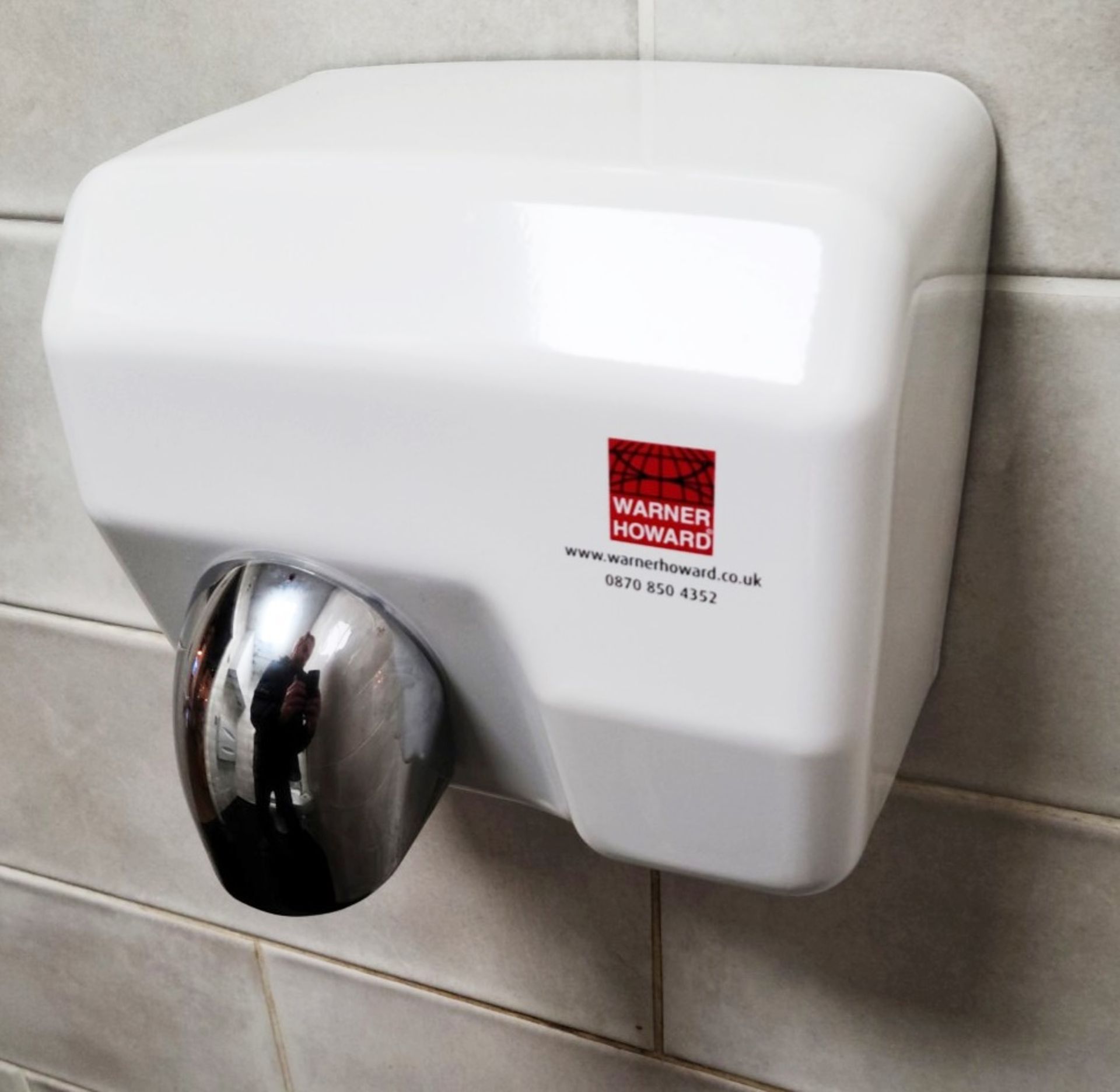 1 x WARNER HOWARD High Performance Hand Dryer 360 Degree Swivel Nozzle For Public Areas