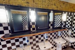 8 x Bathroom Wall Mirrors With Black Frames - CL819 - Location: Altrincham WA14 Recently removed