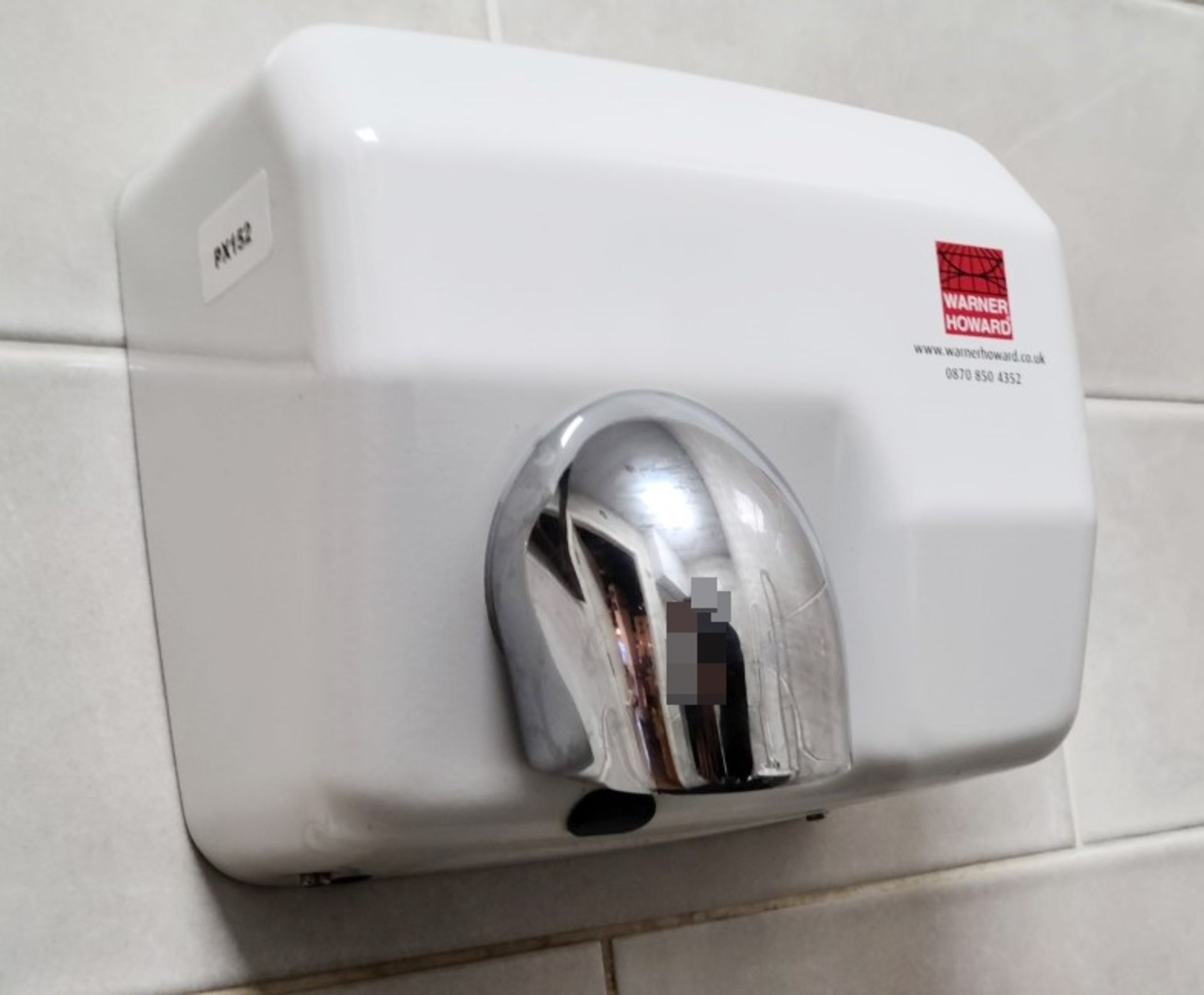 1 x WARNER HOWARD High Performance Hand Dryer 360 Degree Swivel Nozzle For Public Areas - Image 4 of 4