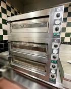 1 x CUPPONE Tiziano Series Triple Deck Electric Pizza Oven - 3 Phase - Model TZ435/2M - 2015 Model -