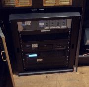 1 x Restaurant Music Audio System Rack Cabinet With 10 x BOSE Ceiling Speakers